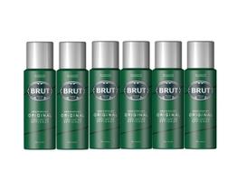 Desodorante Body Spray Brut Original 6x 200ml Unissex