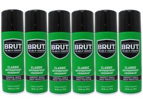 Desodorante Brut Classic Scent Antitranspirante 177 ml (pacote com 6)