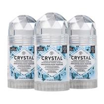 Desodorante Corporal Cristal Essência Mineral Sem Fragrância 120g Kit com 3