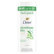 Desodorante Corporal Dove Pepino e Chá Verde 136g Kit com 2 Unidades