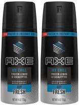 Desodorante corporal em spray AXE Ice Chill Frozen Lemon Eucalyptus 113g Desodorante corporal em spray AXE Ice Chill Frozen Lemon Eucalyptus 113g