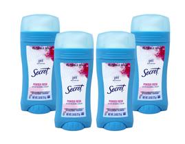 Desodorante Corporal Secret Invisível Sólido Pó Fresco Kit com 4 Unidades