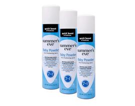 Desodorante corporal Summer's Eve Baby Powder Refreshante Spray 3x57 ml Desodorante corporal Summer's Eve Baby Powder Refreshante Spray 3x57 ml