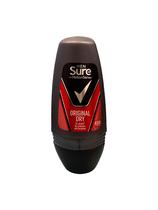 Desodorante corporal Sure Men Roll-On, 50 ml, pacote com 2 unidades