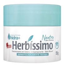 Desodorante Creme 48h Sem Perfume Neutro Herbissimo 55g