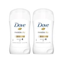 Desodorante Creme Dove Stick Fem Invisible Dry 45G - Kit 2Un Desodorante Creme Dove Stick Fem Invisible Dry 45G - Kit 2Un