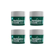 Desodorante Creme Herbíssimo 55G Action - Kit Com 4Un