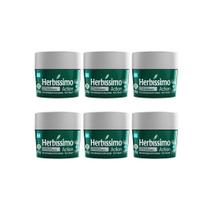 Desodorante Creme Herbíssimo 55G Action - Kit Com 6Un