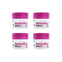 Desodorante Creme Herbíssimo 55G Bio Protect Hibisco - 4Un