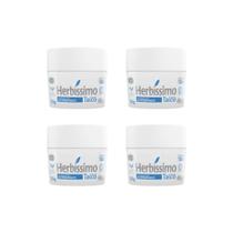 Desodorante Creme Herbíssimo 55g Talco - Kit C/ 4un