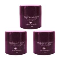 Desodorante Creme Pierre Alexander 50g Kit Com 3 Unidades