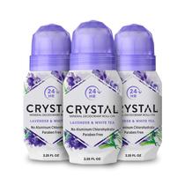 Desodorante Crystal Aluminium Free Mineral Roll-On 67 mL (pacote com 3)
