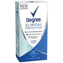 Desodorante Degree Clinical Protection Shower Clean, 48 ml, pacote com 4