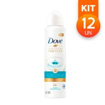 Desodorante Dove Cuida & Protege Com Creme Hidratante Antibacteriano Proteção 48H 150ml (Kit com 12)