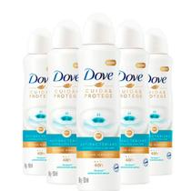 Desodorante Dove Cuida & Protege Com Creme Hidratante Antibacteriano Proteção 48H 150ml (Kit com 5)