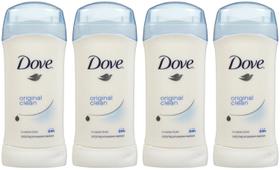 Desodorante Dove Invisible Solid Original Clean 75ml, pacote com 4