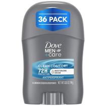 Desodorante Dove Men+Care Clean Comfort 72H 18 ml, pacote com 36