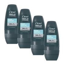 Desodorante Dove Men+Care Clean Comfort Roll-on 50ml - Pacote com 4