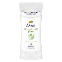 Desodorante dove sem aluminio cucumber e green tea