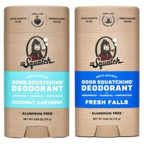 Desodorante Dr. Squatch natural sem alumínio para homens, pacote com 2 Desodorante Dr. Squatch natural sem alumínio para homens, pacote com 2