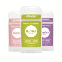 Desodorante em bastão HUMBLE BRANDS, sem alumínio, pacote com 3