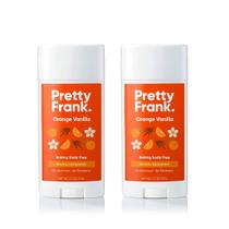 Desodorante em bastão Pretty Frank, bicarbonato de sódio, laranja e baunilha