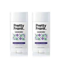 Desodorante em bastão Pretty Frank Natural Lavender 60 ml (pacote com 2)