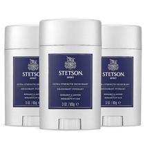 Desodorante em bastão SCENT BEAUTY STETSON Extra Strength 90 ml, pacote com 3 Desodorante em bastão SCENT BEAUTY STETSON Extra Strength 90 ml, pacote com 3