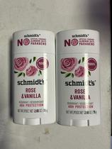 Desodorante em bastão Schmidt's Rose + Vanilla 78 mL (pacote com 2) Desodorante em bastão Schmidt's Rose + Vanilla 78 mL (pacote com 2)
