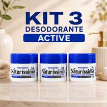 Desodorante em Creme Bio Instinto Naturíssimo Active 72h Kit 3 Unidades de 55g Desodorante em Creme Bio Instinto Naturíssimo Active 72h Kit 3 Unidades de 55g