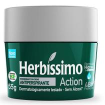 Desodorante em Creme Herbíssimo Action Antiperspirante 48h sem Álcool 55g