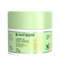 Desodorante Em Creme Limão e Chá Verde 55G - Red Apple Desodorante Em Creme Limão e Chá Verde 55G - Red Apple