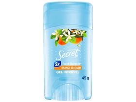 Desodorante em Gel Antitranspirante Secret Orange Blossom Feminino 72 Horas Flor de Laranjeira 45g