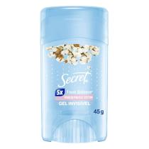 Desodorante em Gel Proteção e Cuidado Algodão 45g Secret 48h Invisível