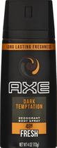 Desodorante em spray corporal AXE Dark Temptation para homens 120mL x6