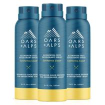 Desodorante em spray Oars + Alps, sem alumínio, California Coast, 90 ml