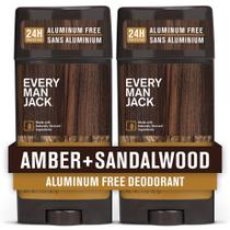 Desodorante Every Man Jack Amber & Sandalwood - 90ml (Pack com 2)