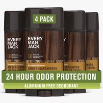 Desodorante Every Man Jack Amber+ Sandalwood 90ml para homens