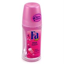 Desodorante Fa Roll-On Pink Passion 50 ml Proteção 48h - 3 unidades