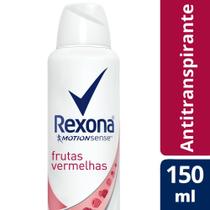 Desodorante Feminino Rexona Motionsense Frutas Vermelhas, Aerosol, 1 Unidade Com 150Ml