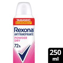 Desodorante Feminino Rexona Motionsense Powder Dry, Aerosol, 1 Unidade Com 250Ml Desodorante Feminino Rexona Motionsense Powder Dry, Aerosol, 1 Unidade Com 250Ml