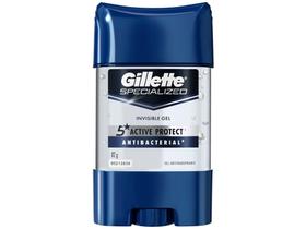 Desodorante Gillette em Gel Antitranspirante - Masculino Antibacterial 82g