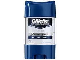 Desodorante Gillette Roll On Gel Antitranspirante Masculino Antibacterial Invisible Gel 82g Desodorante Gillette Roll On Gel Antitranspirante Masculino Antibacterial Invisible Gel 82g