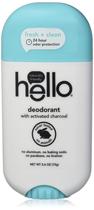Desodorante HELLO Clean and Fresh com carvão ativado 75mL