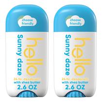 Desodorante hello Sunny Daze, sem alumínio, 76 ml, pacote com 2