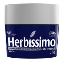 Desodorante Herbíssimo Creme Antitranspirante Bioprotect Cedro 55G