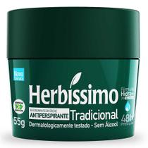 Desodorante Herbíssimo Tradicional Creme Antiperspirante 48h com 55g