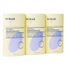 Desodorante HIBAR sem plástico de lavanda e jasmim, pacote com 3 Desodorante HIBAR sem plástico de lavanda e jasmim, pacote com 3
