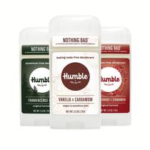Desodorante Humble Brands Holiday Scents, pacote com 3 unidades, sem alumínio Desodorante Humble Brands Holiday Scents, pacote com 3 unidades, sem alumínio