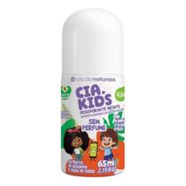 Desodorante Infantil Cia Natureza Roll-On Algodão Sem Perfume - 65ml